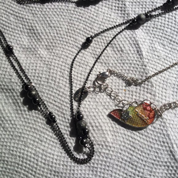 Two Claire's necklace one long 44" one short 18" - Picture 3 of 3